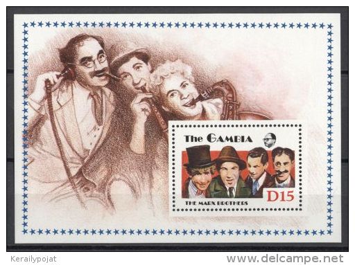 Gambia - 1988 Entertainers Block (1) MNH__(TH-12685) - Gambia (1965-...)