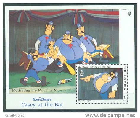 Gambia - 1993 Casey At The Bat Block (1) MNH__(TH-3041) - Gambia (1965-...)