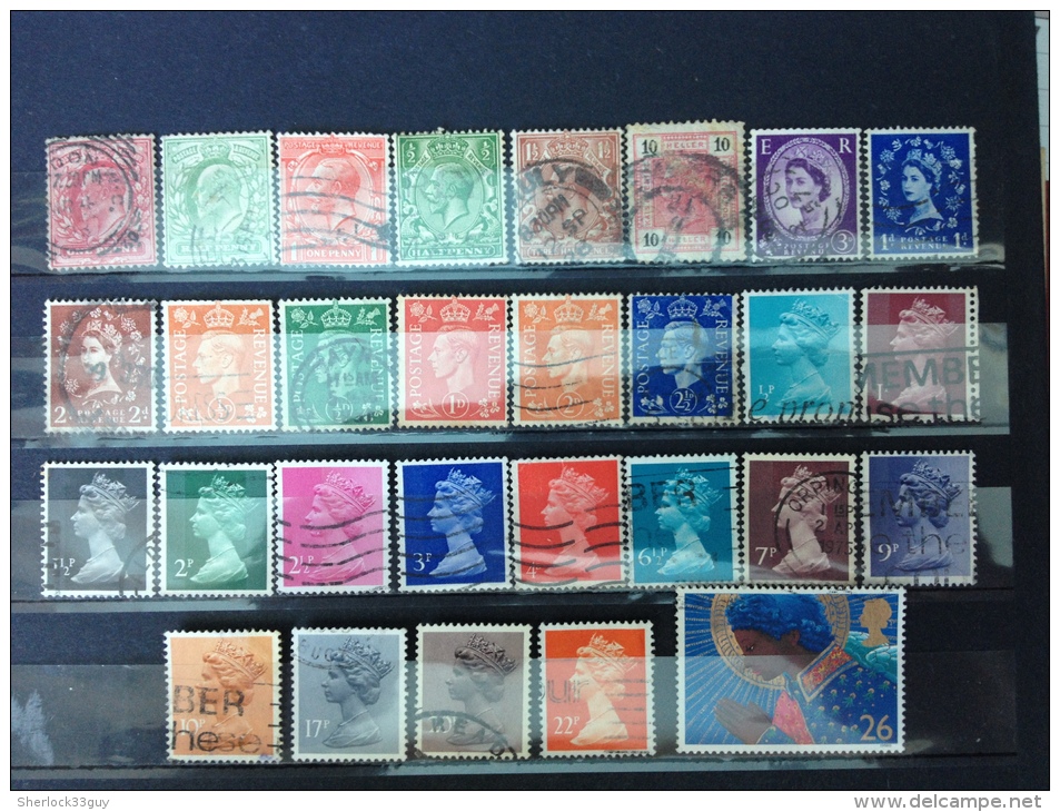 GRANDE-BRETAGNE. Lot De 29 Timbres Oblitérés - Collections