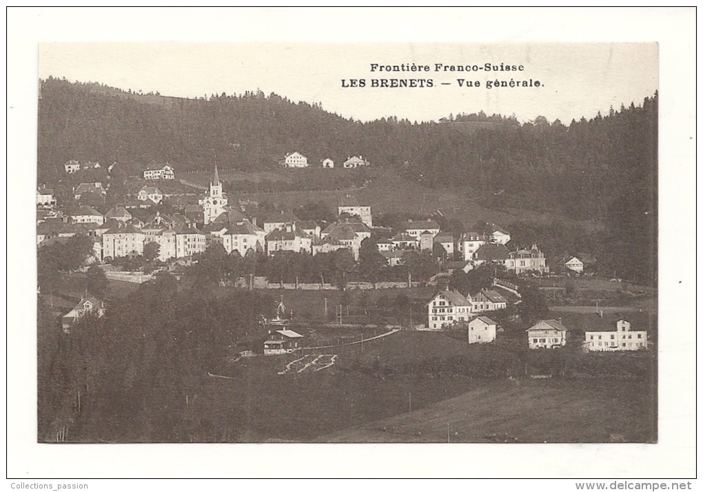 Cp, Suisse, Les Brenets, Vue Générale - Les Brenets