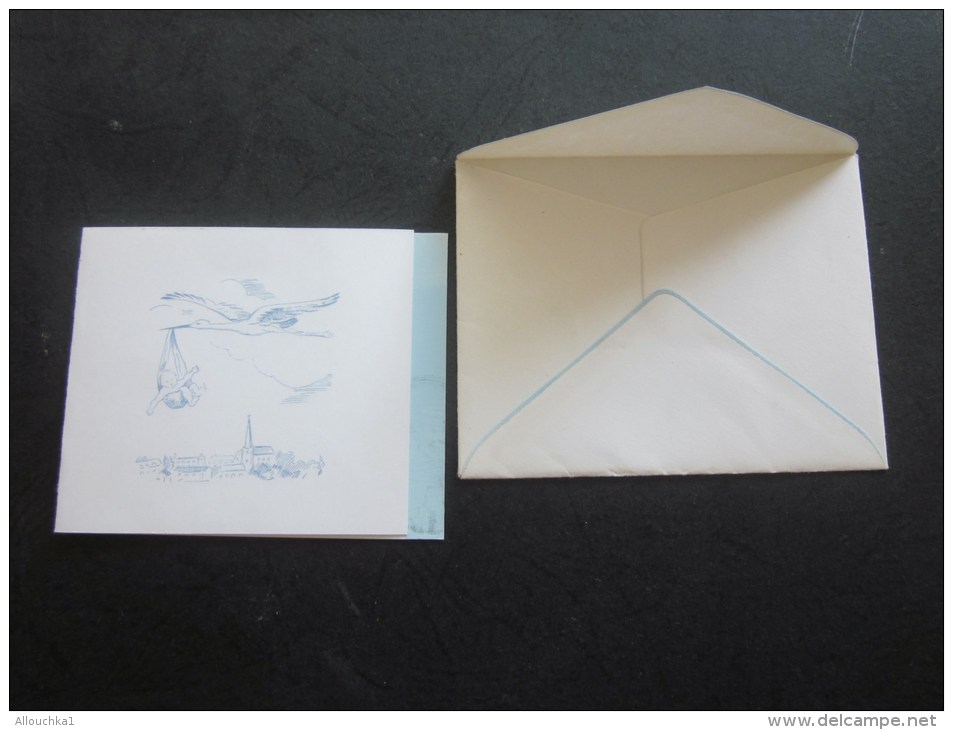 Faire Part De Naissance Mignonnette  &gt;&gt; Illustration : Une Cigogne Apportant Un Bébé Survolant L'Alsace - Naissance & Baptême