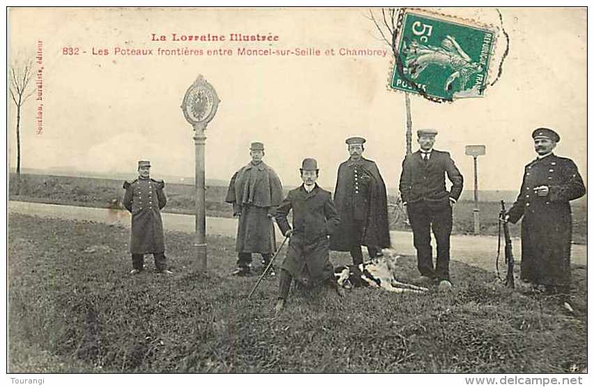 Août13b 408 : Chambrey - Moncel-sur-Seille  -  Poteaux Frontières - Chambley Bussieres