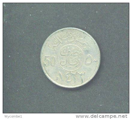 SAUDI ARABIA  -  1423 (Hejira Calendar Date)   50 Halalat  Circ. - Arabie Saoudite