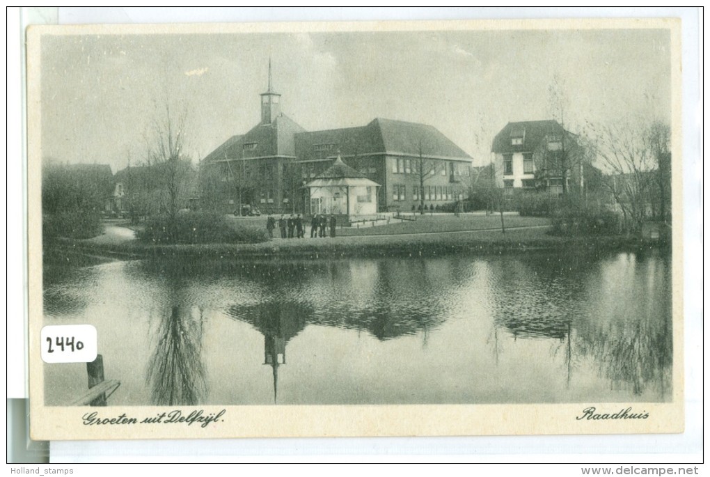 DELFZIJL * RAADHUIS (2440) ANSICHTKAART - Delfzijl