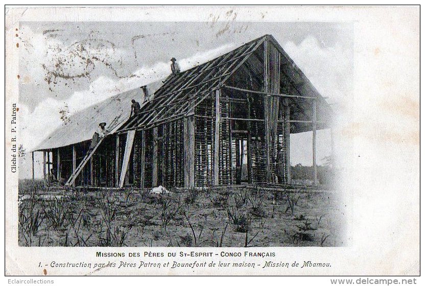 Afrique    Congo    Français     Mission Des Pères Du St Esprit  Construction De Leur Maison - Brazzaville