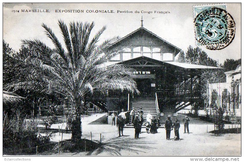 Afrique    Congo    Français    Exposition Coloniale  A Marseille  Pavillon Du Congo - Brazzaville