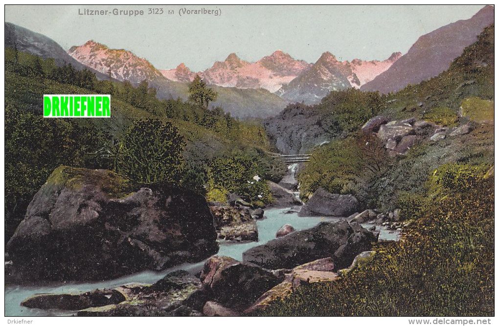 Die Litzner-Gruppe In  Der Silvretta, Panorama,  Um 1910 - Ischgl
