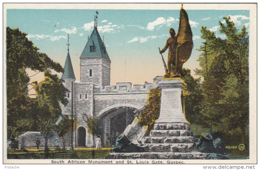 Québec - South African Monument And St. Louis Gate - Valentine & Sons - Unused - VG Condition - Québec - La Cité