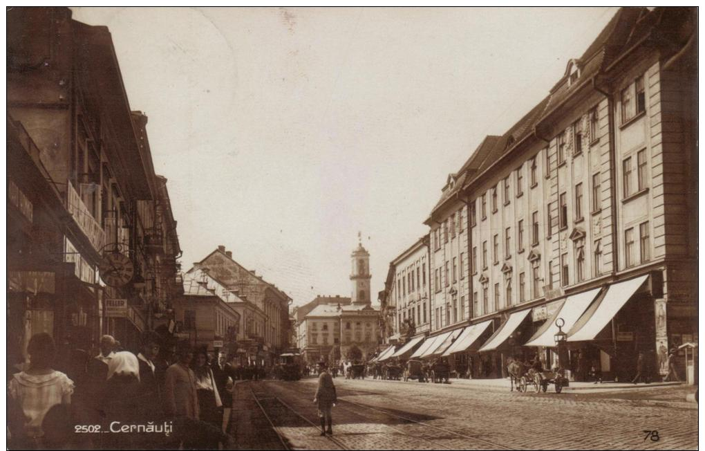 CZERNOWITZ / CERNAUTI --- PHOTOGRAPHIC STREET VIEW --- Sent 5.11.1931 - Roumanie