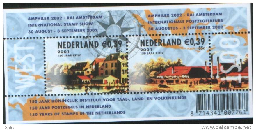 Olanda Pays-Bas Nederland  2001 Foglietto Amphilex 2002   ** MNH - Neufs