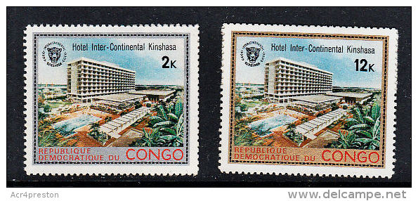 C0309 CONGO (DR) 1971, SG 783-4 Intercontinental Hotel   MNH - Neufs