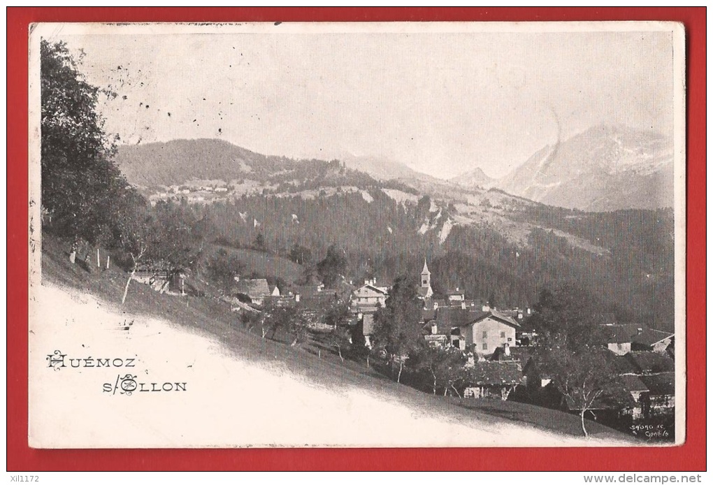 Z0407 Huémoz Entre Ollon Et Villars. Cachet RARE :  Ollon Et Linaire AULIENS VAUD. Circulé Vers Chailly. - Ollon