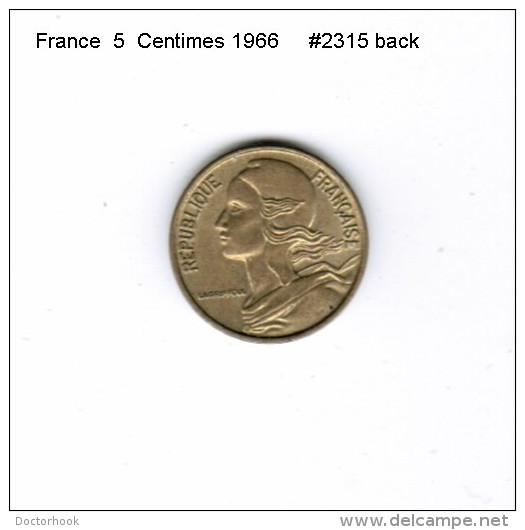 FRANCE   5  CENTIMES  1966  (KM # 933) - Other & Unclassified