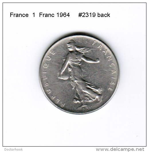 FRANCE   1  FRANC  1964  (KM # 925.1) - Other & Unclassified