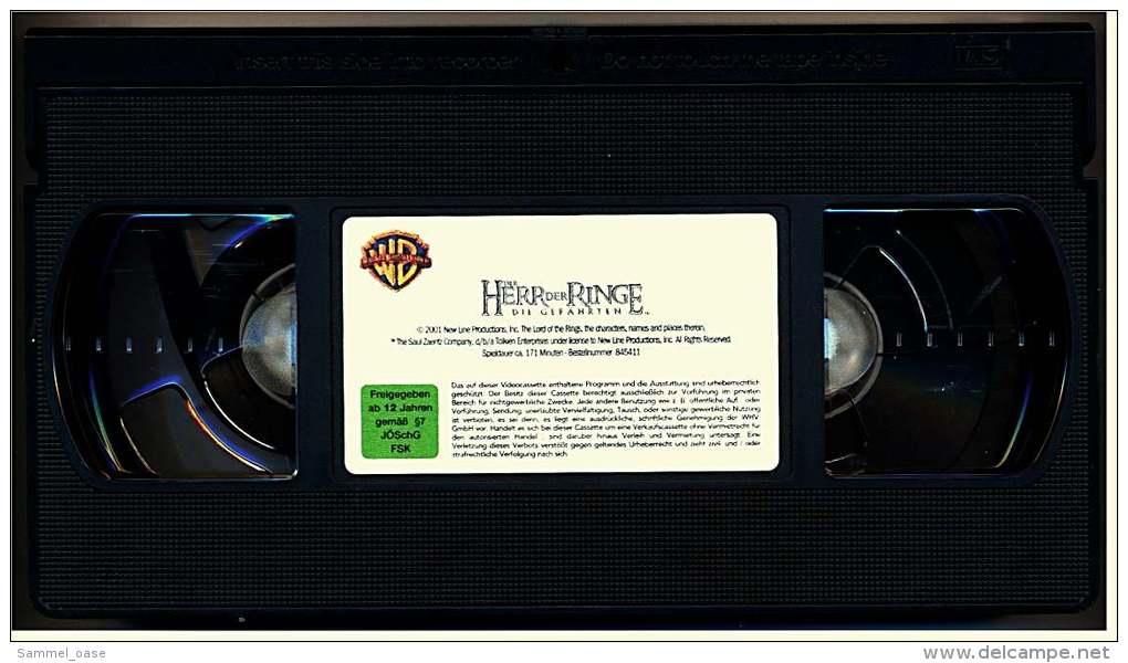 VHS Video , Der Herr Der Ringe - Die Gefährten  -  Mit : Elijah Wood, Liv Tyler, Ian McKellan  -  Von 2001 - Sciences-Fictions Et Fantaisie