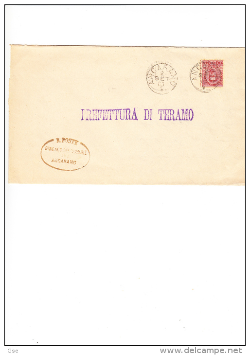 ITALIA  1900 -  Sassone 60 Su  Foglio Da Ancarano A Teramo - Storia Postale