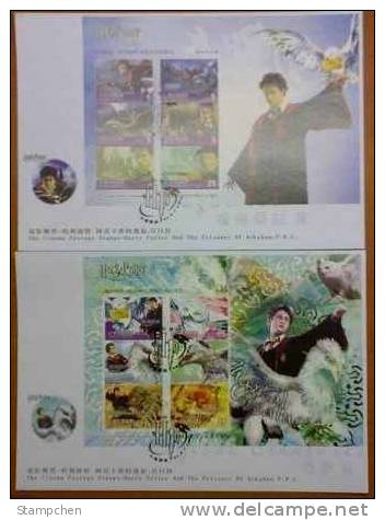 FDC 2004 1st Harry Potter Stamps S/s- Prisoner Of Azkaban Owl Cinema Bird - Otros & Sin Clasificación