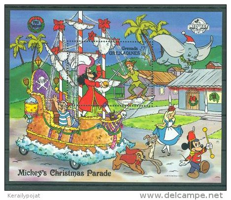 Grenada Grenadines - 1988 Mickey Mouse Block (1) MNH__(TH-3005) - Grenada (1974-...)