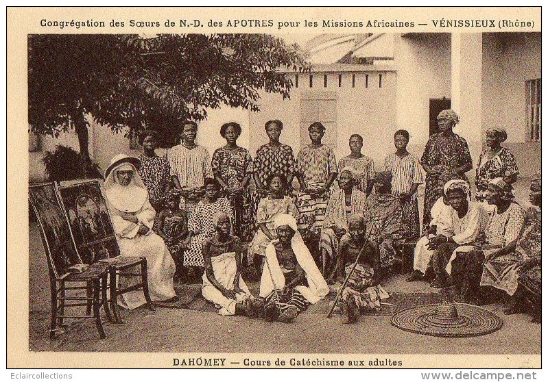 Afrique Noire  Dahomey - Bénin :   Cours De Catéchisme Aux Adultes Missions  N.D Des Apôtres   ( Voir Scan) - Dahomey