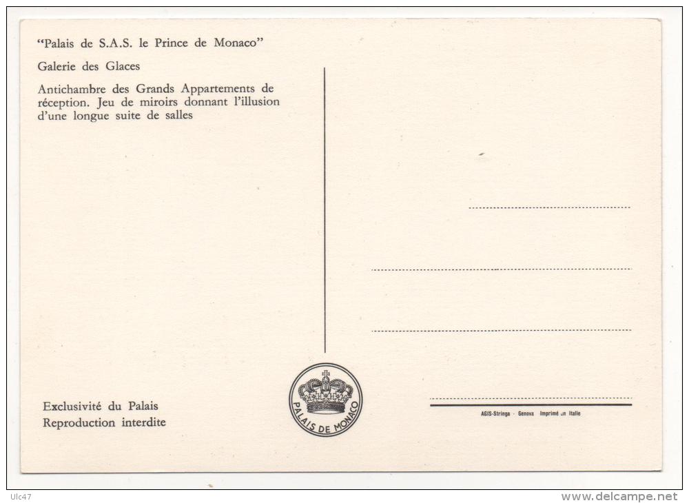 - "Palais De S.A.S. Le Prince De Monaco" . - Galerie Des Glaces - Scan Verso - - Palais Princier