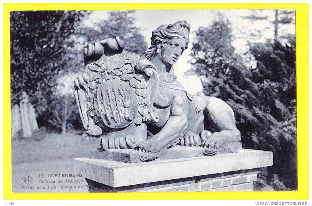 * Kortenberg - Cortenberg (Vlaams Brabant - Bruxelles) * (SBP, Nr 13) Chateau De L'abbaye, Kasteel, Sirène, Statue, CPA - Kortenberg