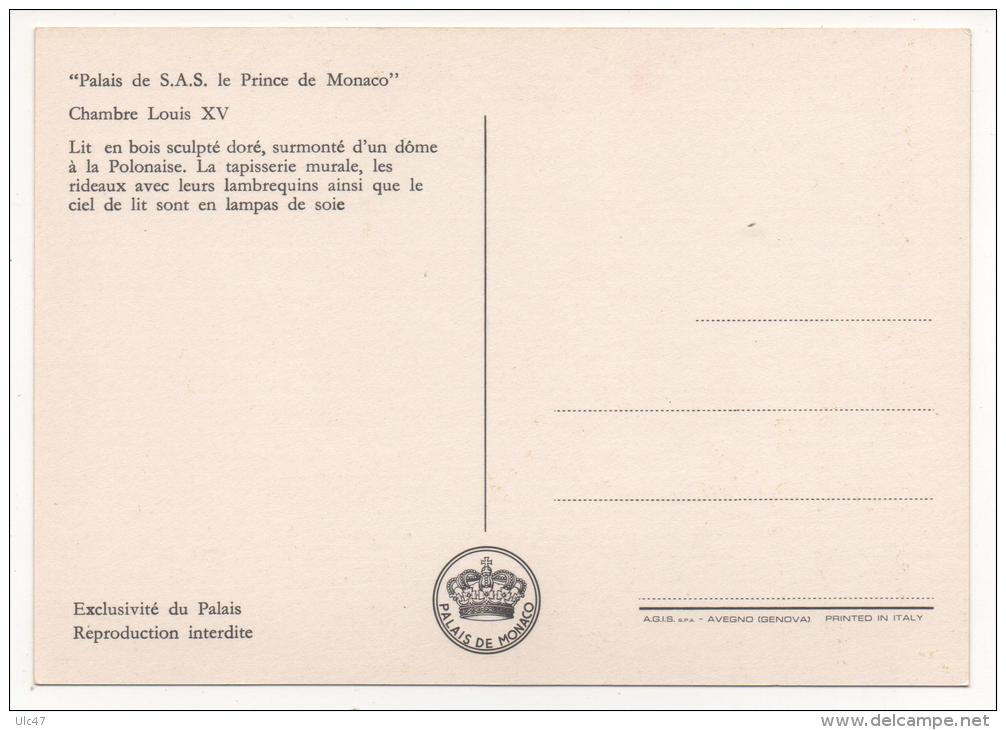 - "Palais De S.A.S. Le Prince De Monaco" . - Chambre Louis XV. - Scan Verso - - Palacio Del Príncipe