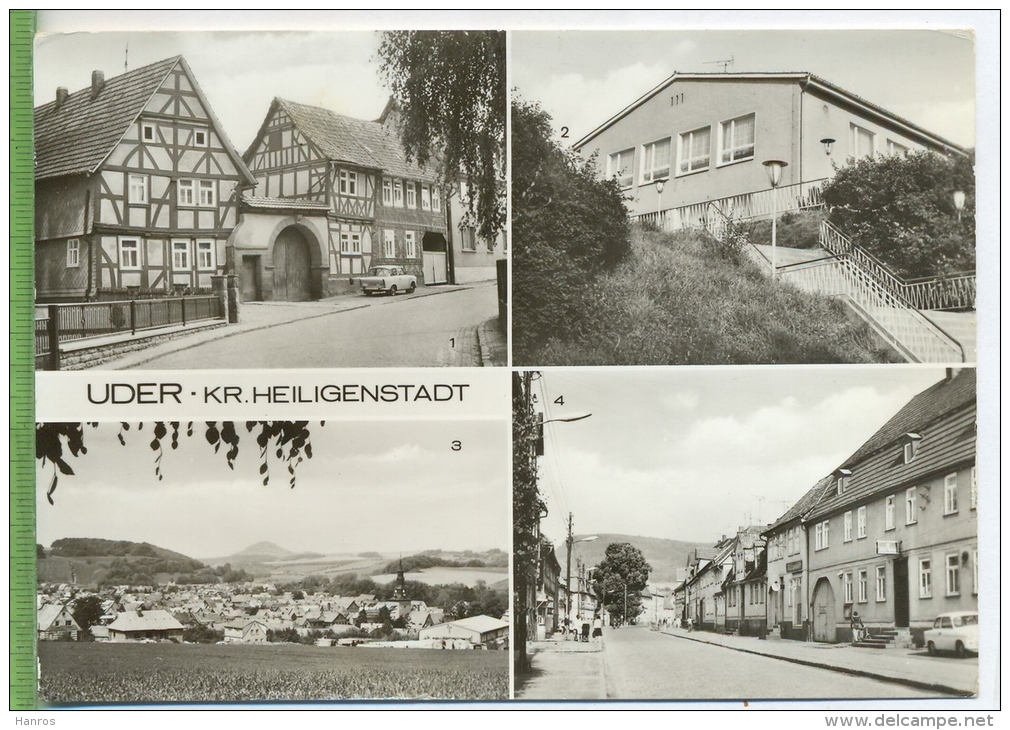 Uder- Kr. Heiligenstadt Um 1970/1980, Verlag:, VEB Bild Und Heimat, POSTKARTE Mit Frankatur, Mit Stempel, UDER 21.4.81 - Heiligenstadt
