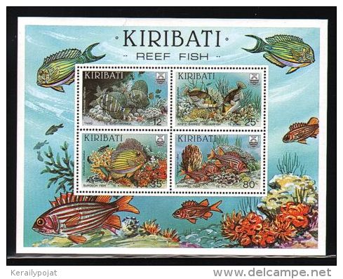 Kiribati - 1985 Fishes Block MNH__(THB-690) - Kiribati (1979-...)