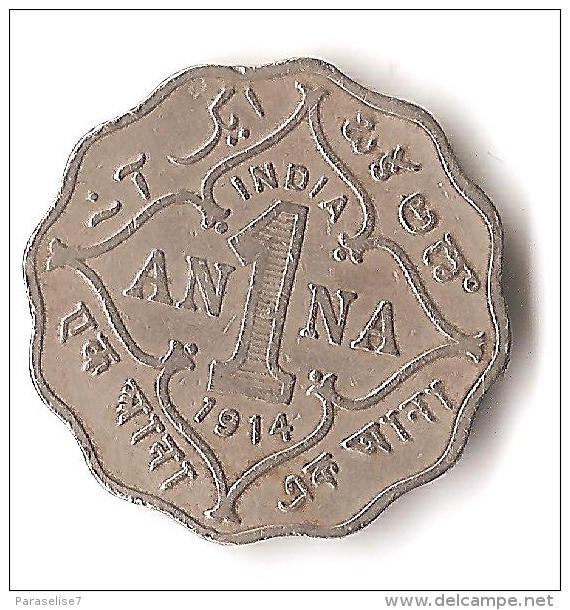 INDE  1 ANNA  1914 - India