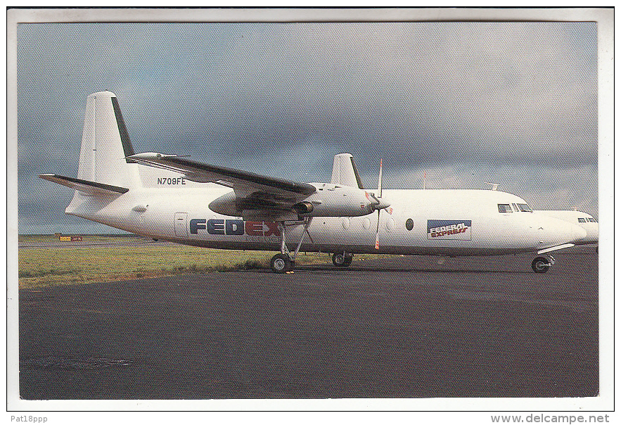 FEDERAL EXPRESS FEEDER AIRLINES : AIRCRAFT Fokker F27-500 CPSM PF Avion Plane Flugzeug Vliegtuigen Aviones Aerei Avioes - 1946-....: Moderne