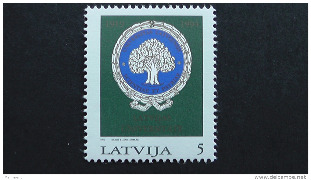 Latvia - 24.9.1994 - 75th Anniversary Of Latvian University. - Mi.Nr. 375** MNH - Lettonia