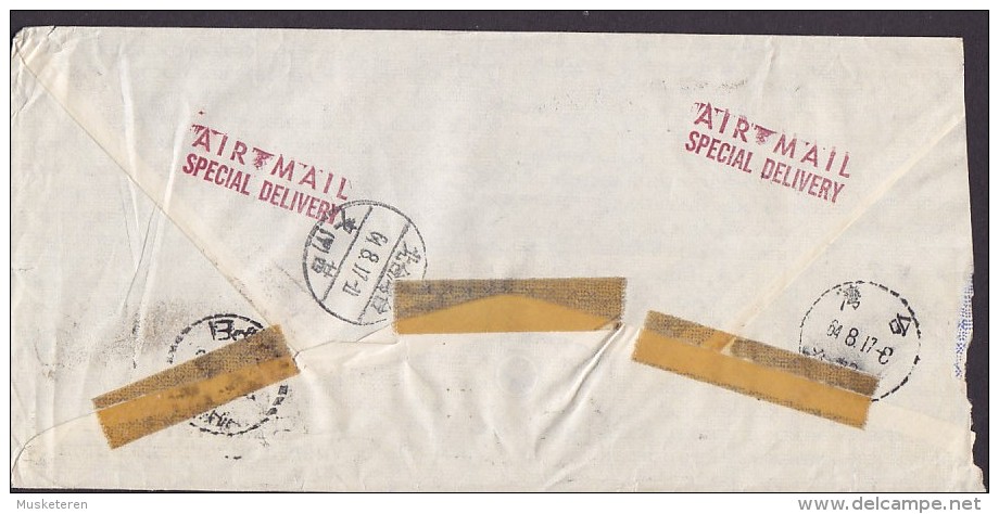 United States Airmail Special Delivery EXPRÉS Cover TAIPEI Taiwan Use Zip Code Peter Francisco Frances Parkman (2 Scans) - Espressi & Raccomandate