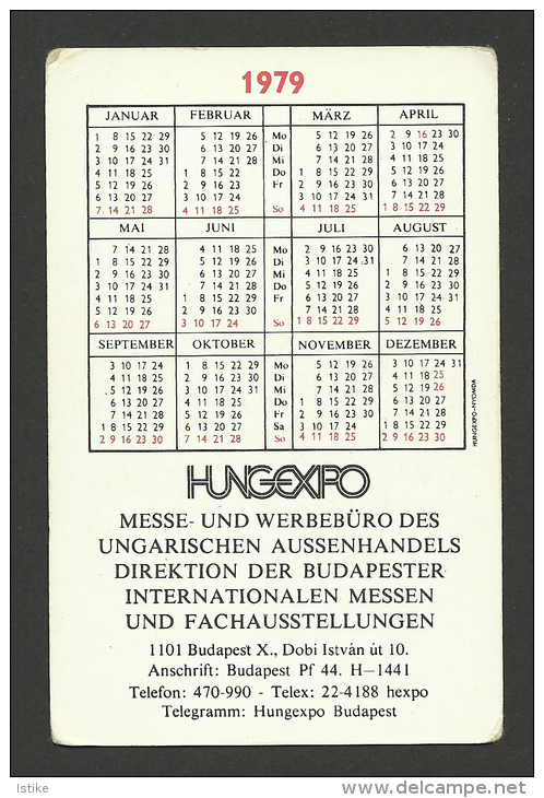 HUNGARY, HUNGEXPO 1979, ADVERTISING, IN GERMAN. - Formato Piccolo : 1971-80