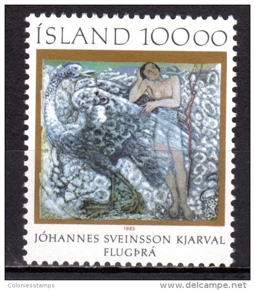 (SA0585) ICELAND, 1985 (Birth Centenary Of Johannes Sveinsson Kjarval). Mi # 641. MNH** Stamp - Ungebraucht