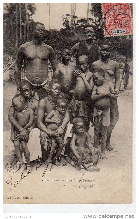 Afrique  Noire     Gabon   Famille Mayumba     ( Voir Scan) - Gabón