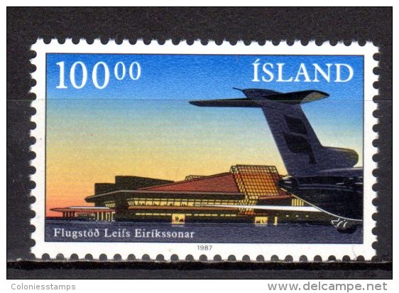 (SA0590) ICELAND, 1987 (Inauguration Of Keflavik International Airport Terminal). Mi # 664. MNH** Stamp - Unused Stamps