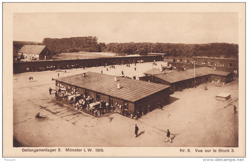 ¤¤  -  Gefangenenlager  -  Camp De MÜNSTER En 1916  -  6  -  Vue Sur Le Block 3   -  ¤¤ - Muenster