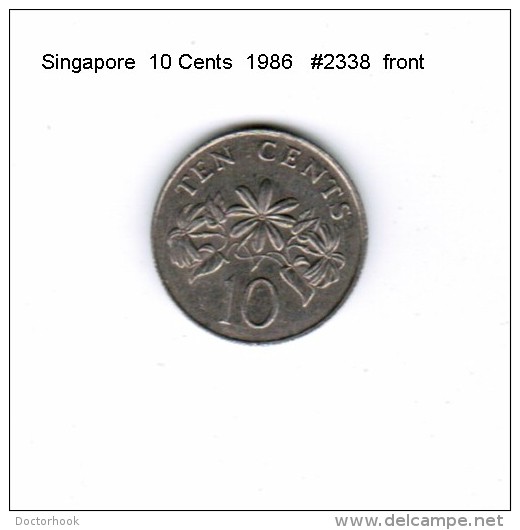 SINGAPORE    10  CENTS  1986  (KM # 51) - Singapur