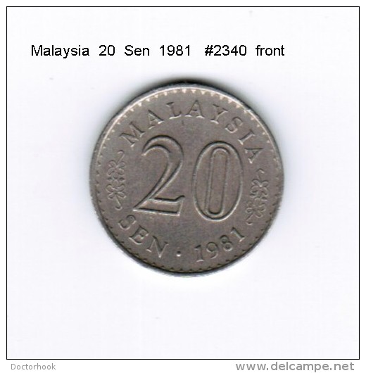 MALAYSIA    20  SEN  1981  (KM # 4) - Malesia