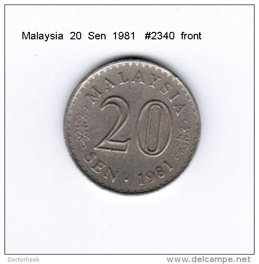 MALAYSIA    20  SEN  1981  (KM # 4) - Malaysia