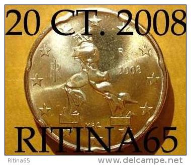 RARA !!! N. 1 COIN/MONETA DA 20 CT. ITALIA 2008 UNC/FDC !!! RARA - Italia