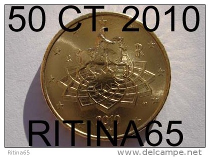 RARA !!! N. 1 COIN/MONETA DA 50 CT. ITALIA 2010 UNC/FDC !!! - Italia