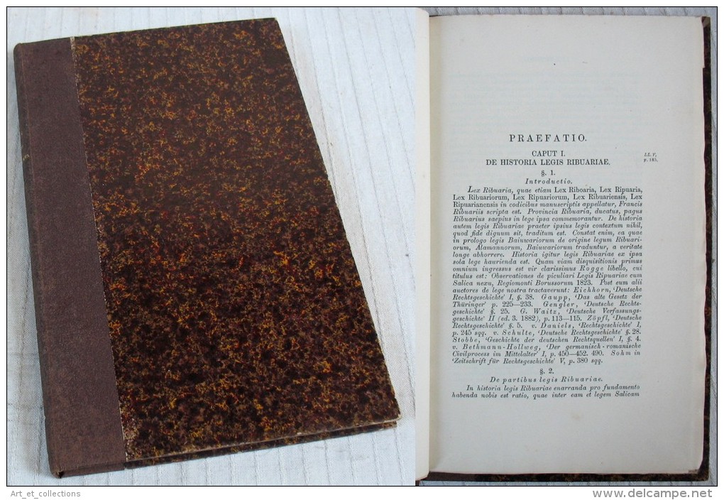 LEX  RIBUARIA Ou Lex Ripuaire / Éditions Rodolphe SOHM à Hanovre En 1883 - Old Books