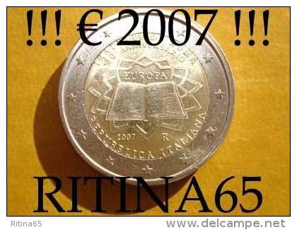 !!! N. 1 COIN/MONETA DA 2 &euro; ITALIA 2007 COMMEMORATIVE UNC/FDC !!! - Italy