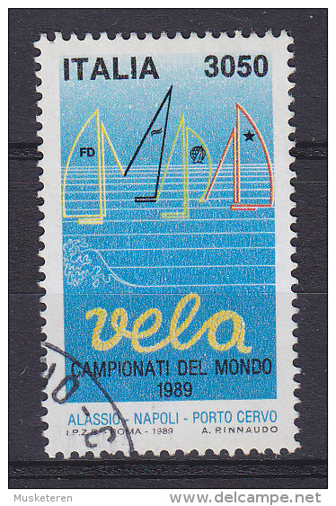 Italy 1989 Mi. 2075    3050 (L) Segelweltmeisterschaften, Alessio, Neapel Und Porto Cervo - 1981-90: Oblitérés