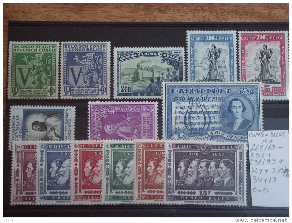 268/69+296+298/9+324+339/40+344/9 Neufs Sans Charnières COB : 32,75€ - Unused Stamps