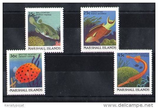 Marshall Islands - 1988 Fishes 15-45c MNH__(TH-2589) - Marshall Islands