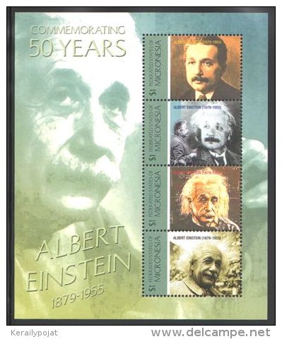 Micronesia - 2005 Albert Einstein Kleinbogen MNH__(THB-2059) - Mikronesien