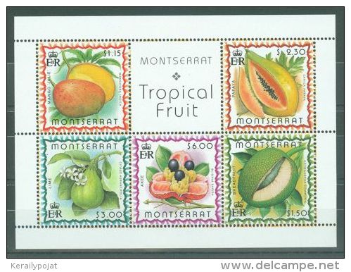 Montserrat - 1999 Fruits Block MNH__(TH-8551) - Montserrat