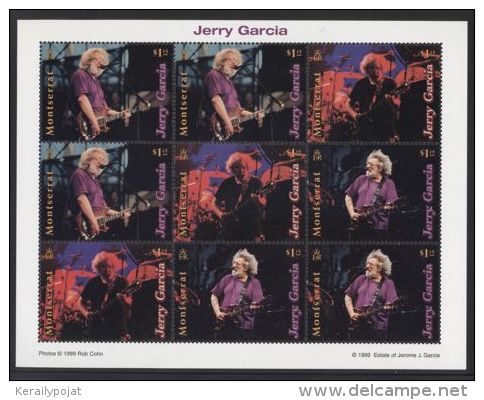 Montserrat - 1999 Jerry Garcia Kleinbogen (2) MNH__(THB-1896) - Montserrat